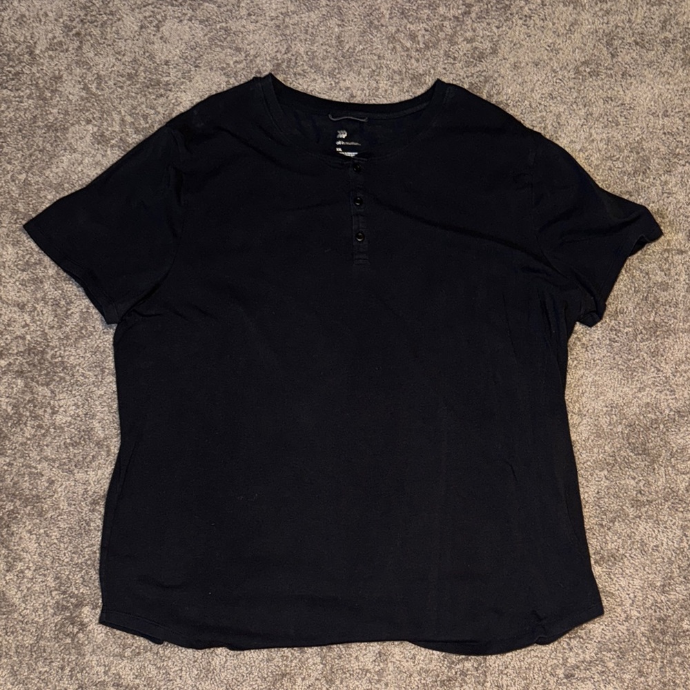 All in Motion Classic Black V-Neck Shirt